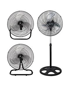 Ventilator pedan 3 në 1, Melchioni,  60 W, Ø45 cm, 3 shpejtësi, 3 fletë metalike, 50x50x130 cm