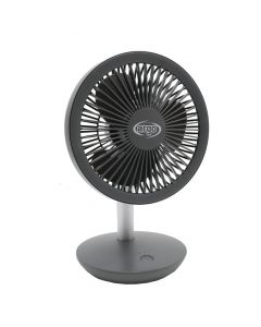 Table fan, Argo ORFEO, 5 W, rechargeable lithium battery 4000 mAh, 32 dB, H27.3xW15.1xD18 cm