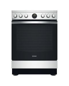 Stove, Indesit, 73 Lt, 4 ceramic burners, G (A), telescopic rail, catalytic self-cleaning, W60xD60xH85 cm