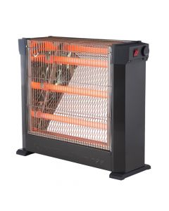 Electric heater, Kumtel, 2250 W, 3 heating levels, 30x58x64 cm, black color
