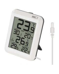 Digital Thermometer, Emos, 0 °C to +60 °C indoor, -40 °C to +60 °C outdoor, 2xAAA, 1.9x5.8x7.5 cm