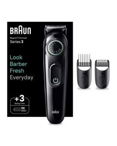 Beard trimmer, Braun, 0.5-20 mm, 50 min, 8 h