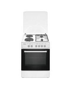Electric/gas stove, Elektra, 2 gas/2 current, 71 Lt, F/A, with ventilation, 5 programs, H87xW63xD60 cm