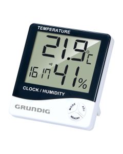 Matës temperature/lagështie, Grundig, orë, alarm