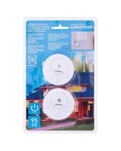 Door/Window alarm, Grundig, 2 pc,  95 dB, 6x6x2 cm
