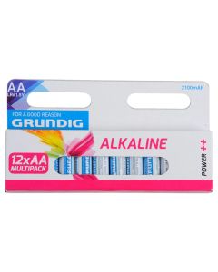 Battery, Grundig, AA/LR6, Alkaline, 1.5 V, 12 pcs/pack
