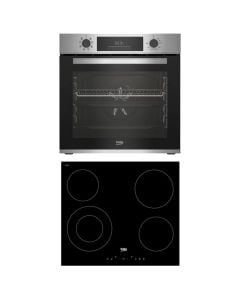 Furrë + pianurë, Beko, A, 72 Lt, 4 vatra qeramike, 8 funksione, SteamShine