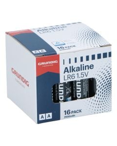Bateri, Grundig, AA, Alkaline, 16 cop/pako, 2100mAh