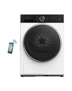 Tharëse, rrobash, MIDEA, 9 kg, C, 15 programe, pompë nxetësie, 64 dB, W59.5xH85xD60 cm