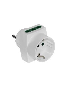 Adaptor 16A shuko ne 2bivalente ngjyre e bardhe