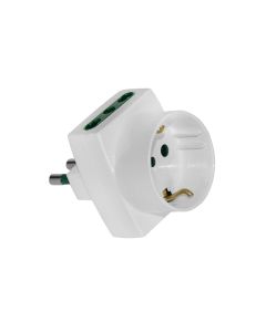 Adaptor 16A bivalent ne 2 bivalent +1 shuko