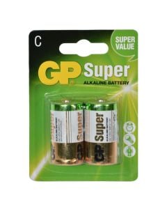 Bateri GP Super Alkaline C, 1.5V, 2 copë/ pako