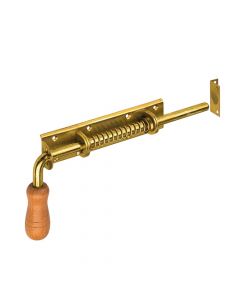 Pull spring bolt with wooden grip 300x190x50 mm