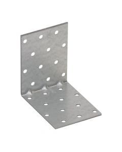 Reinforced perforated angle bracket 60x60x60x1,5 mm