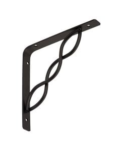 Bracket with interlaced rod 150x150 black