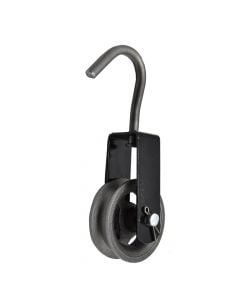 Pulley cast iron with hook, 100mm