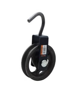 Pulley cast iron with hook, 145mm