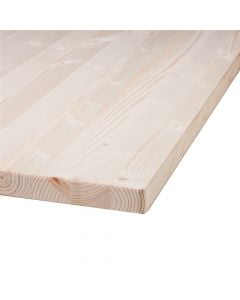 Spuce tabletop wood panel, 28 X 800 X 1200 mm