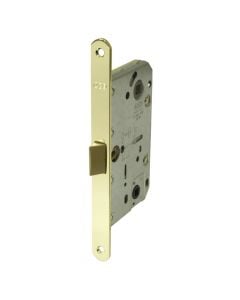 Door lock with plastic flounder for WC, AGB, OLV, 50x90mm