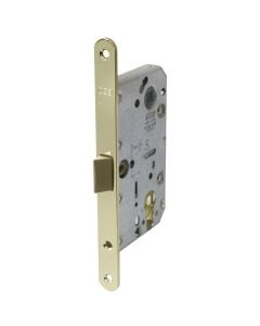 Door lock with plastic flounder, AGB, OLV, 50x85mm