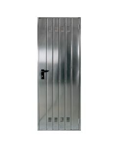 Zinc plated metal door 80x200x4.5 cm