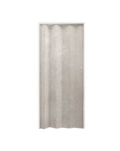 Folding door, PVC, with lock, 87x200 cm,