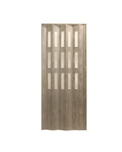 Folding door, PVC, with lock, 87x200 cm,