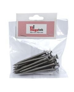 Stainless steel screws, M6x80 mm, AISI304 A2, Bag 20