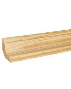Decorative skirting board, concave, pine 30 x 30 x 210cm