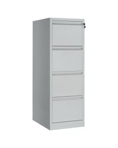 File cabinet with 4 drawer, RAL 7035, H1320 x W460 x D620