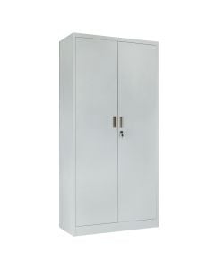 Metal filing cabinet, with 2 shelves, RAL 7035, H1850 x W900 x D400