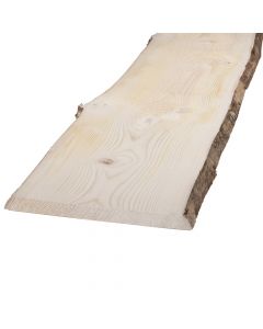 Fir with bark solid wood panel, 28 x 270 x 1000 mm