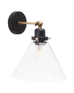 Ronald wall lantern black E27 1x42W, 22x27x37 cm