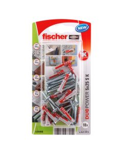 fischer DuoPower 5 x 25 S with screw