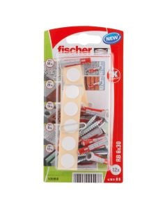 Upa DuoPower 6 x 30,  Vidë me kokë 4, 5 x 40,  Ngjitëse të zeza, të bardha, kafe, gri, 2 pc