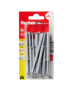 fischer Hammerfix N 6 x 60/30 S with countersunk head gvz SB-card