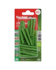 fischer universal dowel UX Green 6 x 50 with edge