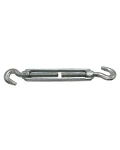 Turnbuckle din 1480 electro galvanized hook / hook, 10mm, 3/8mm
