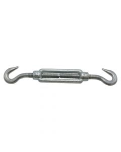 Turnbuckle din 1480 electro galvanized hook / hook, 12mm, 1/2mm