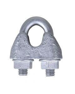 Wire rope clip din 741 electro galvanized, 10mm, 42x37mm