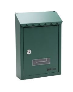 Mailbox,Steel green, 210 x 70 x 300 mm