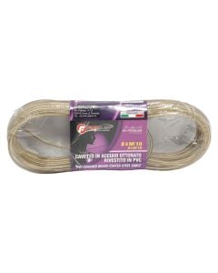 PVC covered brass-coated steel cable