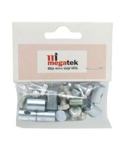 Zinc plated clip with overhead screw