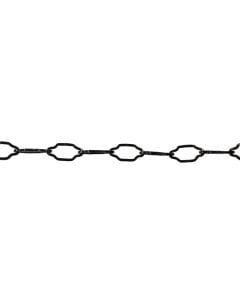 Decorative chain, black Ø2mm, reel 30ml