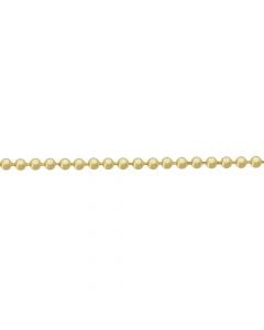 Decorative chain, brass ball Ø3.6mm, reel 25ml