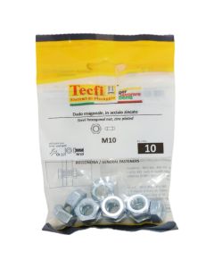 Hexagonal nut, cl. 6, zinc plated DIN 934 , M10mm, Bag 10