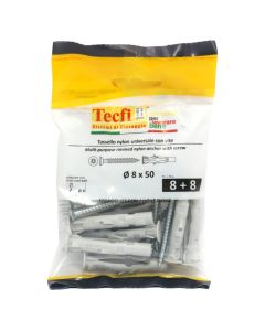 Multi-purpose rim.Nylon anchor (butterfly),w/screw zp, 8x50mm, Bag 8