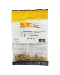 Vida druri koke trox e verdhe, Ø3x16mm , Bag 50