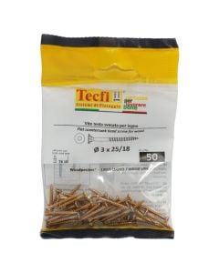 Vida druri koke trox e verdhe, Ø3x25/18mm , Bag 50