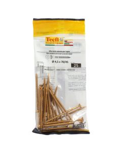 Vida druri koke trox e verdhe, Ø4,5x70/45mm , Bag 25